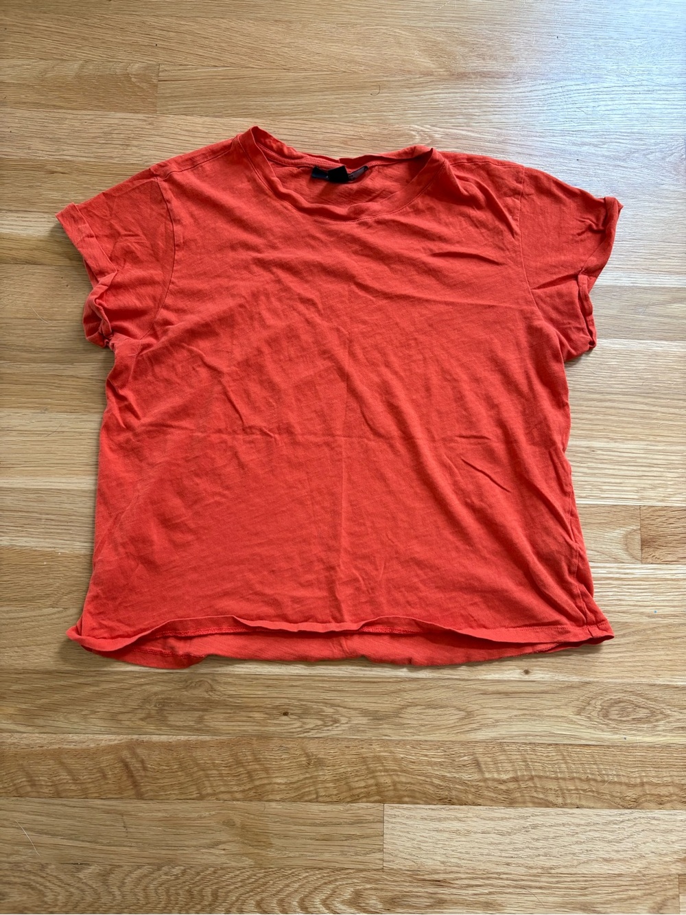All Saints Women's Short Sleeve Tee in Bright Orange